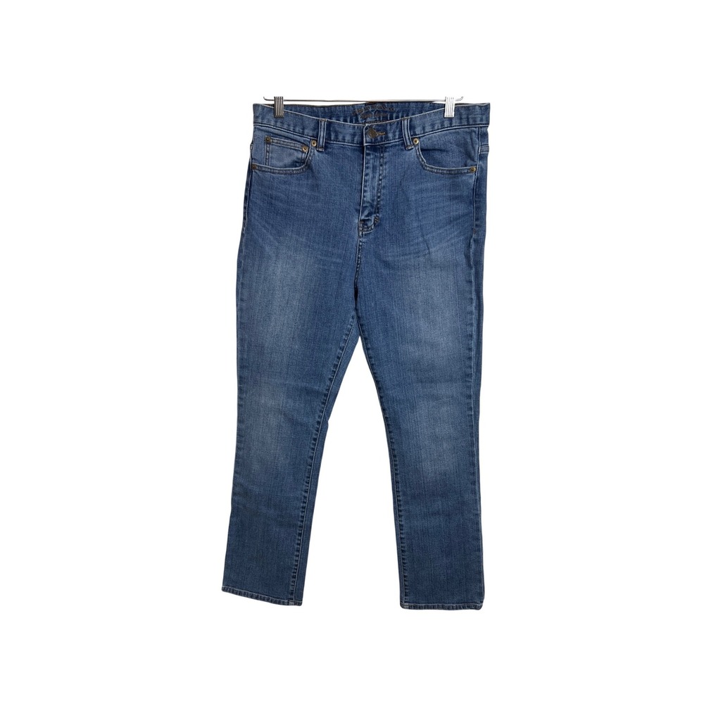 Lauren Ralph Lauren Jeans Co Women 12 Blue Straight Leg Stretch Denim Casual A60